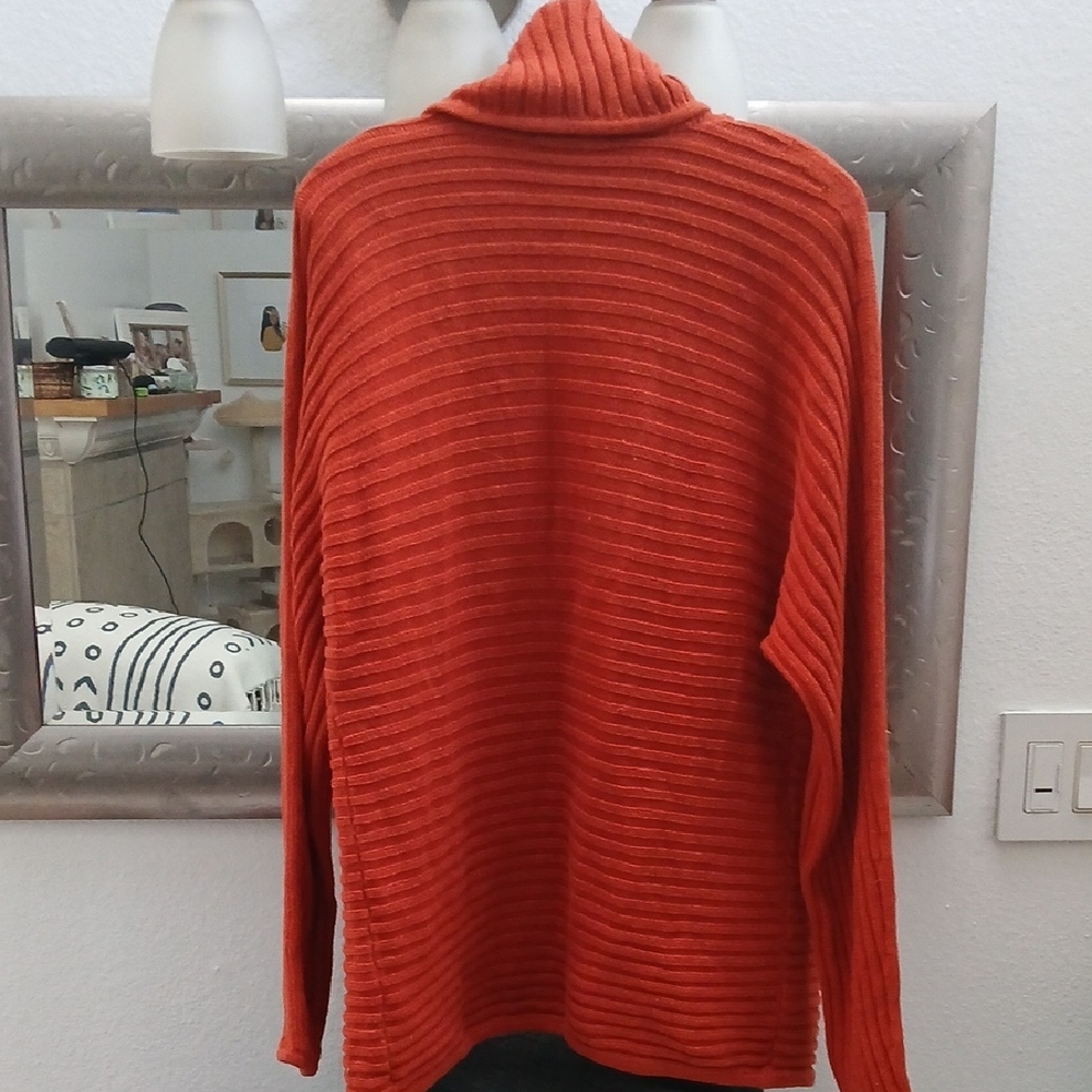 Grace Elements Vibrant Orange/Rust Oversized Ribb… - image 4